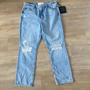 NWT Mother denim jeans- size 31 the dazzler ankle mid rise​